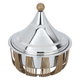 Al Saif Gallery Steel Food Heater, 24 x 24 x 24 cm, with base - silver copper product image 2