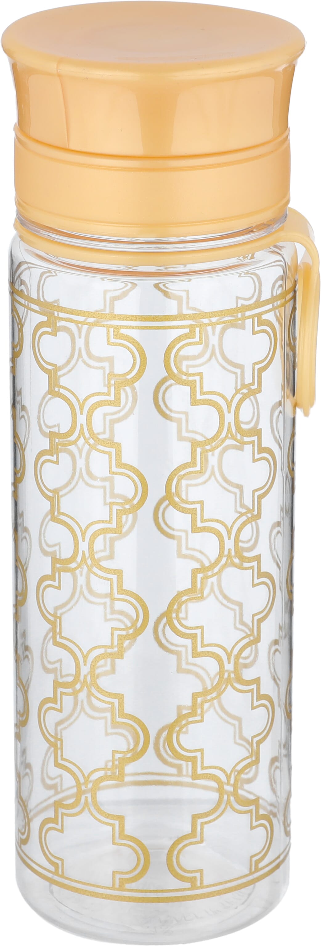 Al Saif Gallery plastic bottle, 400 ml, gold embossed - clear product image