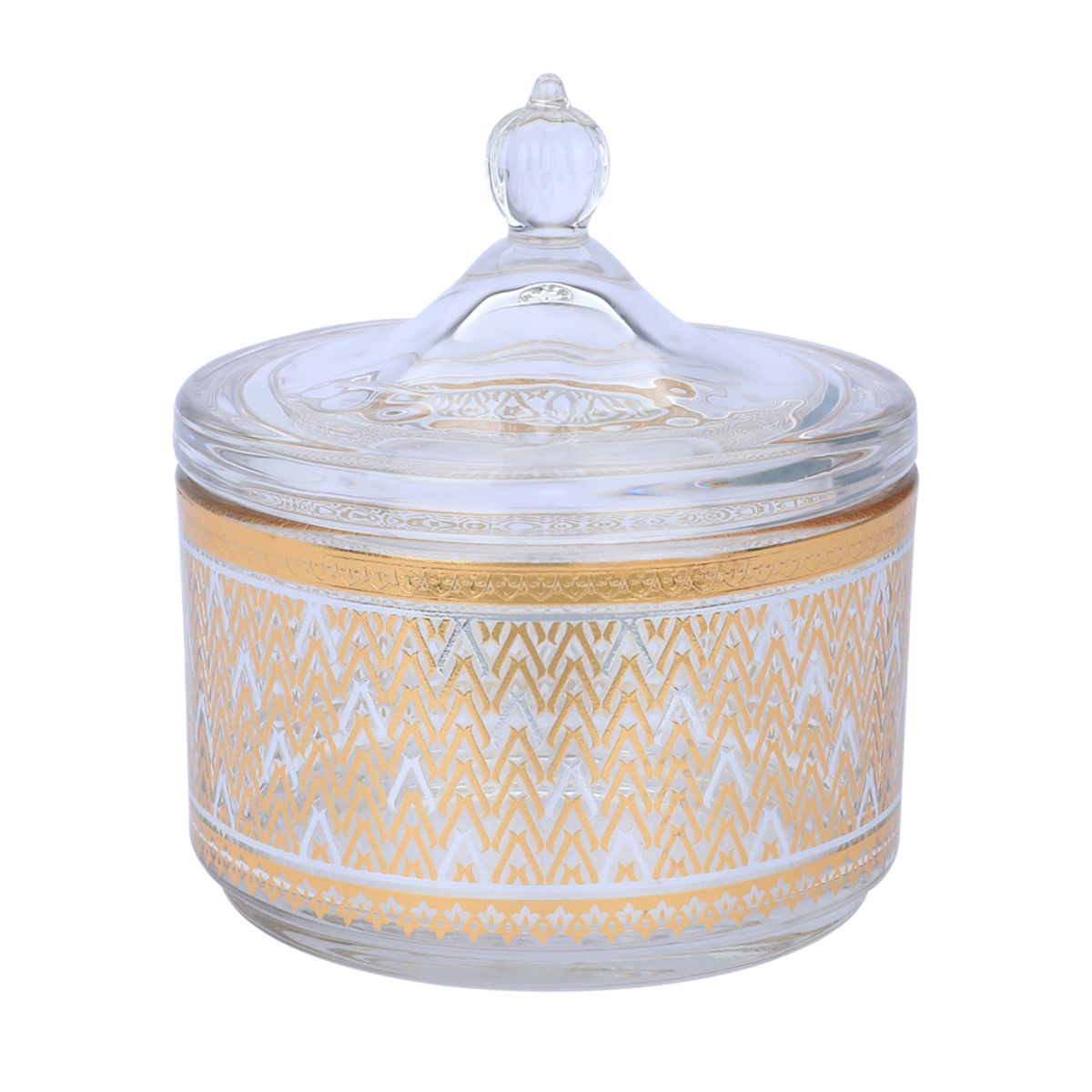 طقم بيالات شاي وقهوة زجاج السيف غاليري، 26 قطعة - ذهبي product image 3