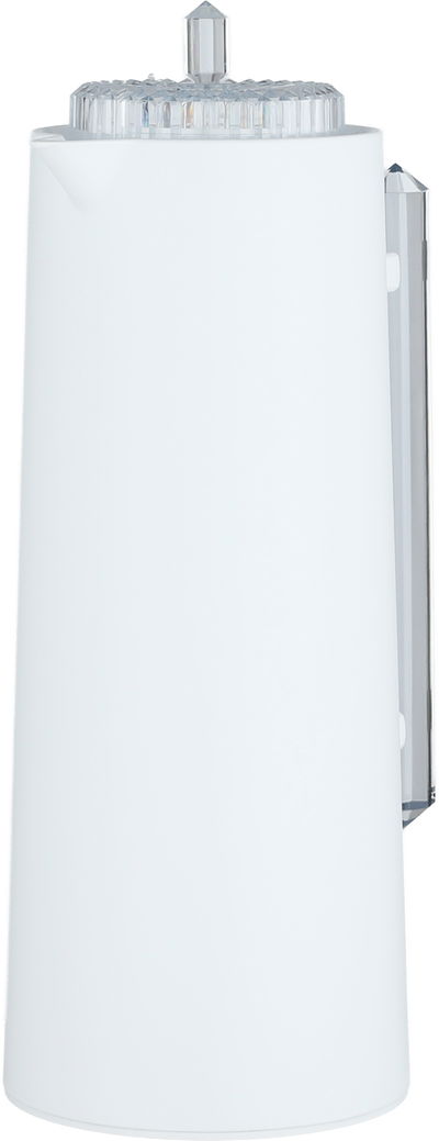 ترمس لين جلوري، 1 لتر،حافظة داخلية زجاج، ضغاط، يد شفاف - أبيض product image 3