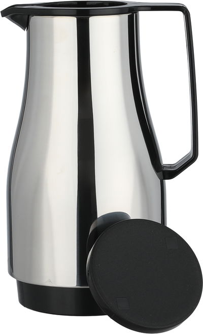 ترمس شامبيونز هيليوز، 1 لتر، حافظة داخلية زجاج - فضي اسود product image 4