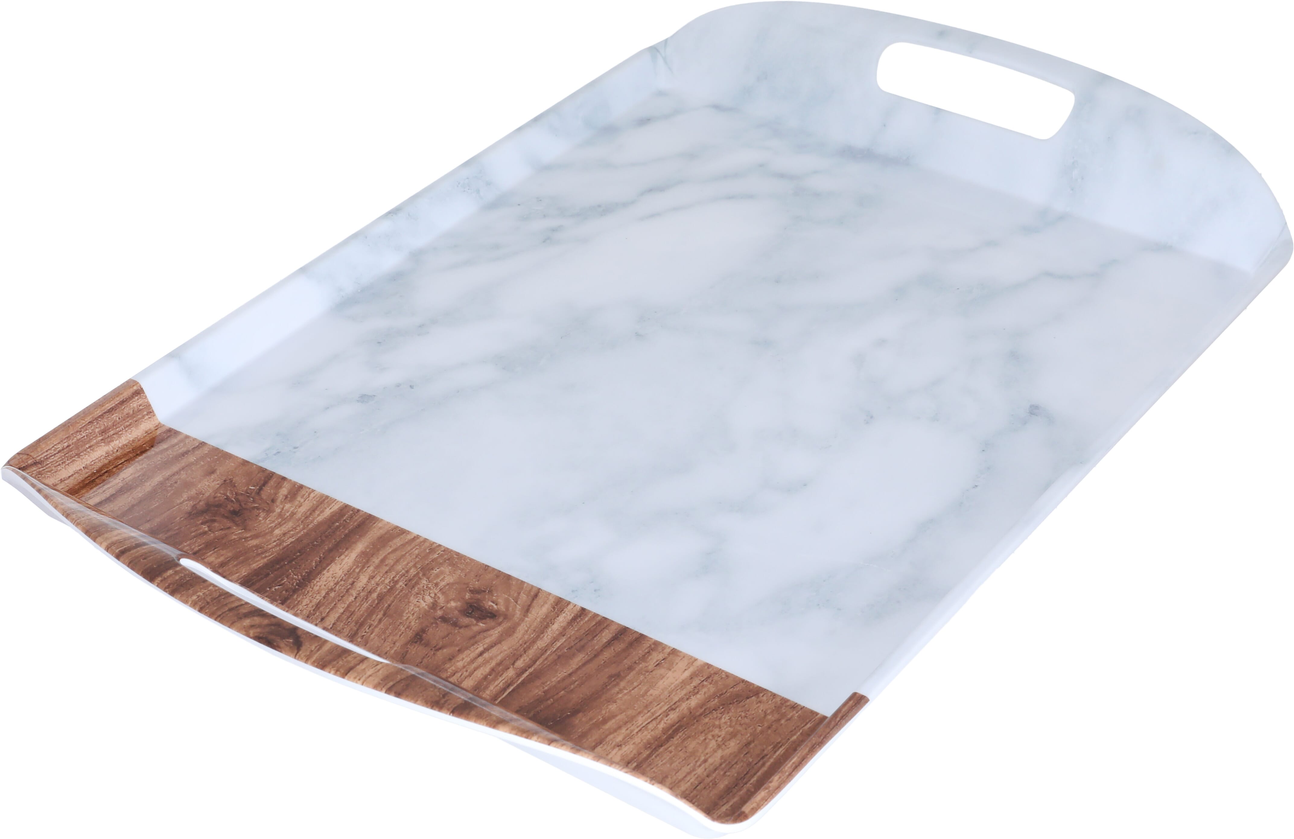 Al Saif Gallery Melamine Serving Trays, 52 X 35 X 2.5 Cm - White product image 2