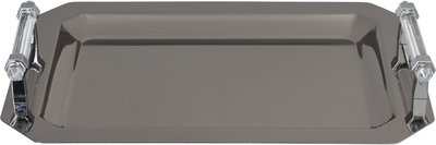 طقم طوفريات ستانلس استيل السيف غاليري، 3 قطع، مستطيل، يد شفاف - أسود لامع product image 3