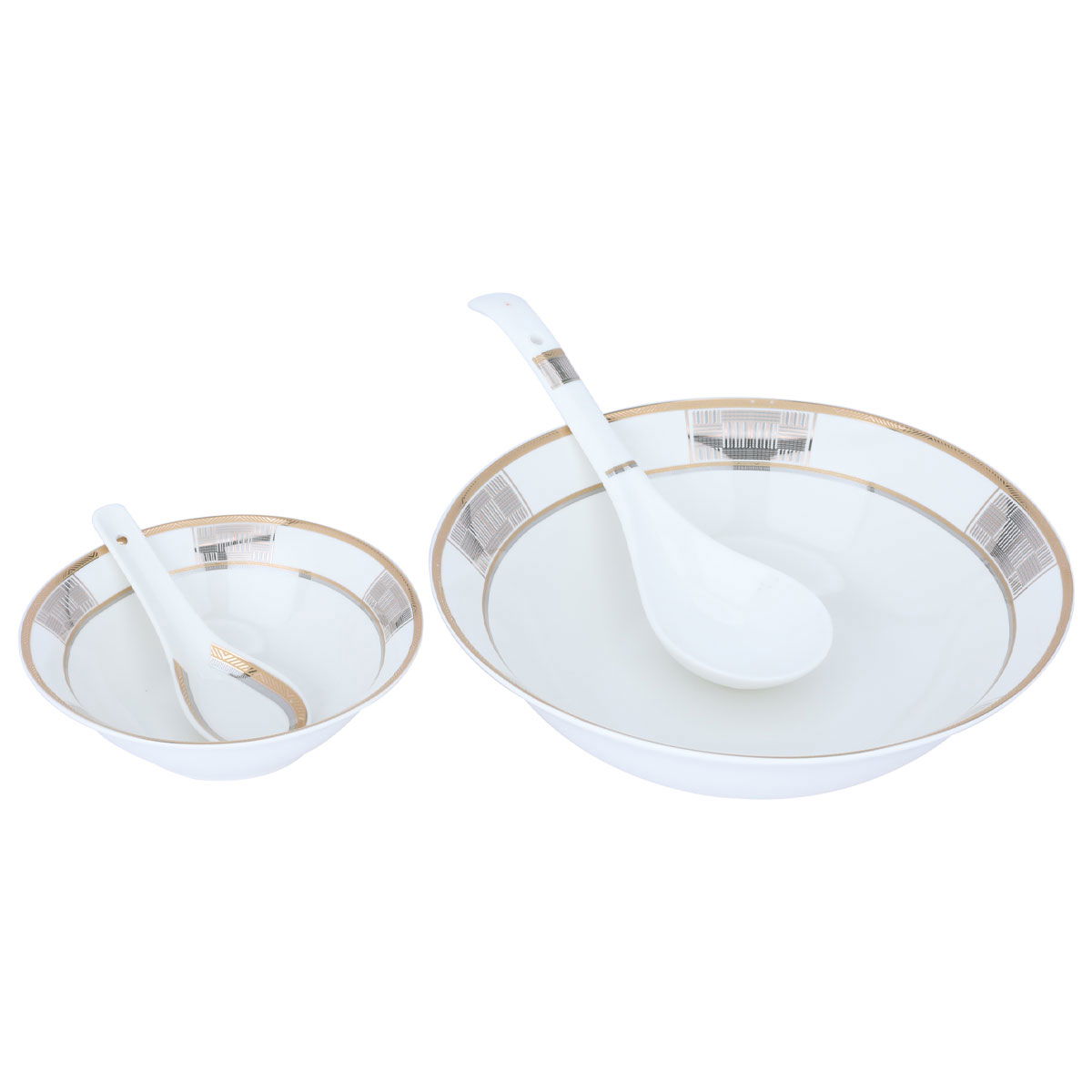 طقم سفرة بورسلان السيف غاليري، 65 قطعة، دائري - أبيض product image 4