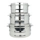 طقم حافظات طعام استيل السيف غاليري، 3 قطع - فضي product image 2