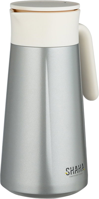 Shaha Thermos, Stainless Steel Inner Container, 1.5 Liters - Matte Silver Cream product image 4