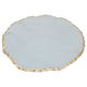 Al Saif Gallery glass sweet dish, 21 x 4 cm, golden rim, circular - transparent product image 2