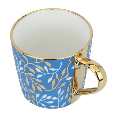 Al Saif Gallery porcelain mug, 400 ml, golden-blue product image 2