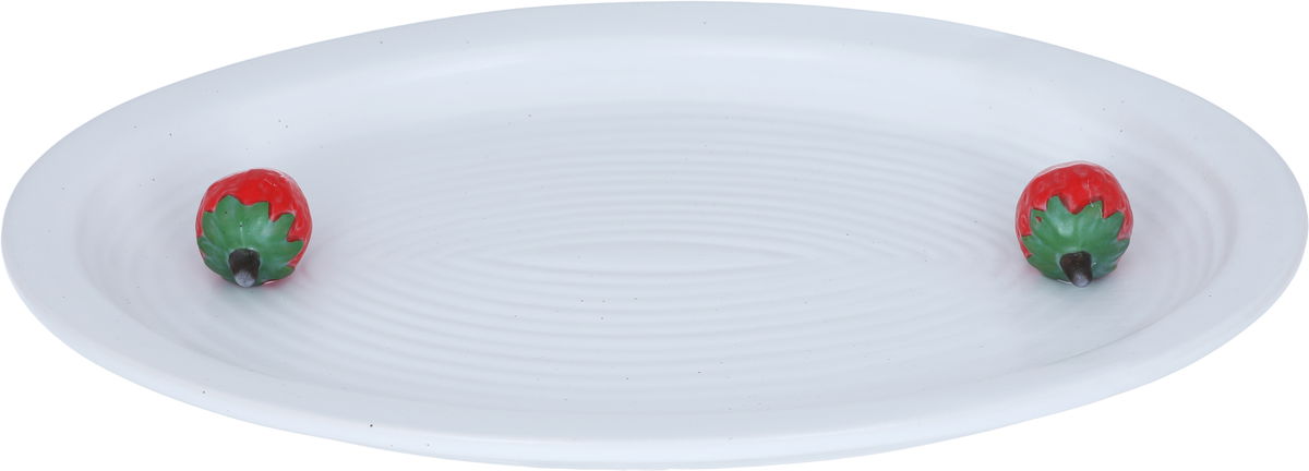 Al Saif Gallery Porcelain Serving Plate, 35.9 x 25.7 x 4.3 cm, Round - White product image 1