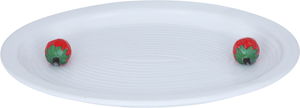 Al Saif Gallery Porcelain Serving Plate, 35.9 x 25.7 x 4.3 cm, Round - White product image