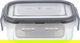 حافظة طعام بلاستيك بغطاء السيف غاليري، 270 مل، 13x9x5 سم، مستطيل - رمادي product image 1