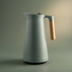 Timeless Linda Thermos, 1 liter, wooden handle, thermal glass inner container, plastic outer shell - dark green product image 1