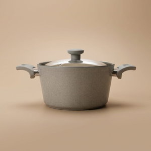 قدر طهي جرانيت مع طبقة غير لاصقة مستر كوك، 24 سم - رمادي product image