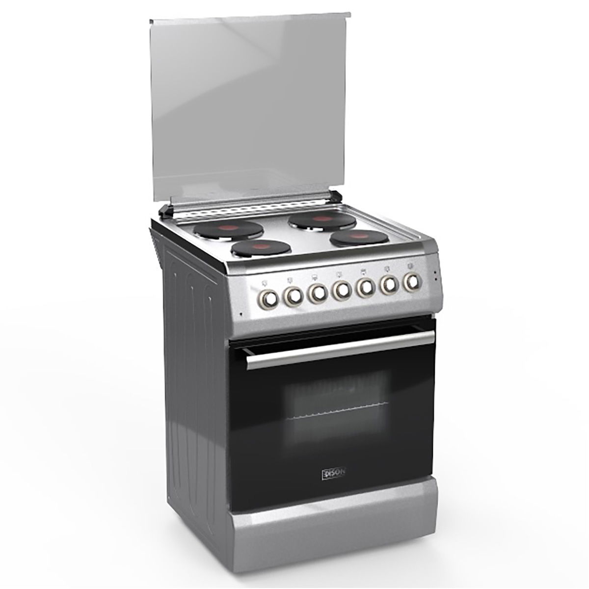 Edison Electric Oven, 4 Burners, 60 X 60 Cm, Edgs-60-2 - Silver product image