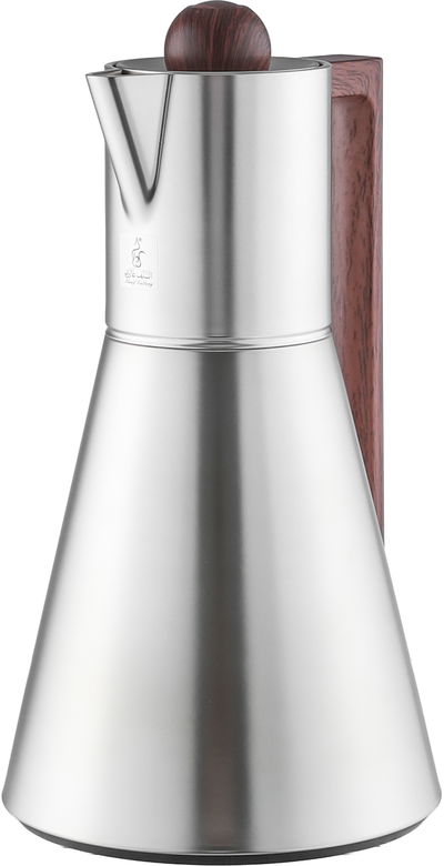 ترمس لينا افريست، 1 لتر، الخامة الداخلية زجاج حراري، ضغاط، يد خشبي - فضي product image 3