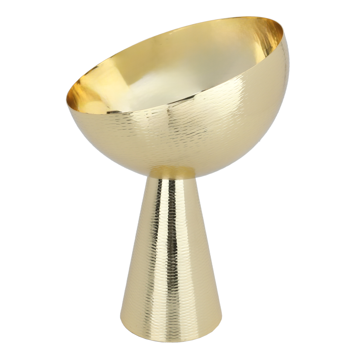 Al Saif Gallery Steel Fruit Holder, 23 x 23 x 48 cm - Gold product image
