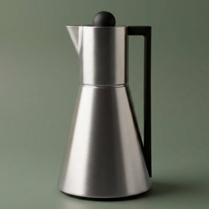 ترمس لينا افريست، 1 لتر، حافظة داخلية زجاج، غطاء ضغاط، يد اسود - فضي product image