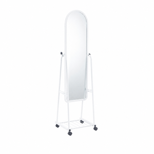 مراية ستاند زجاج، 158×40 سم، ستاند معدن - ابيض product image 2