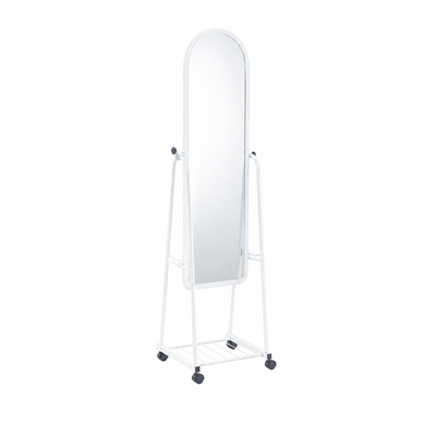 مراية ستاند زجاج، 158×40 سم، ستاند معدن - ابيض product image 2