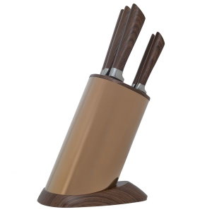 طقم سكاكين استيل السيف غاليري، يد خشبي، 6 قطع - بني product image 2