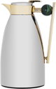 Al Saif Gallery Alaa thermos set, 1/0.75 liter, two pieces, thermal glass inner container, steel outer shell - silver product image 9