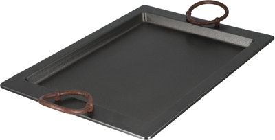 طقم صواني تقديم استيل الجهوري، 3 قطع - اسود لامع product image 3