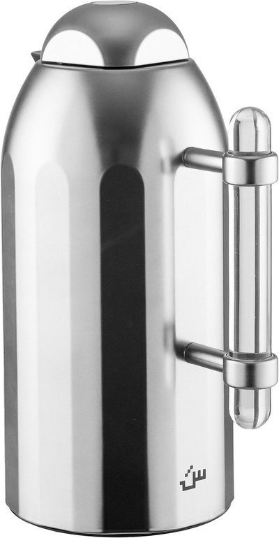 Al Saif Gallery Terhab Thermos Set, 21 Pieces, Cups with Saucers, Coffee Cups, Saucer, Transparent Handle - Silver Transparent product image 5