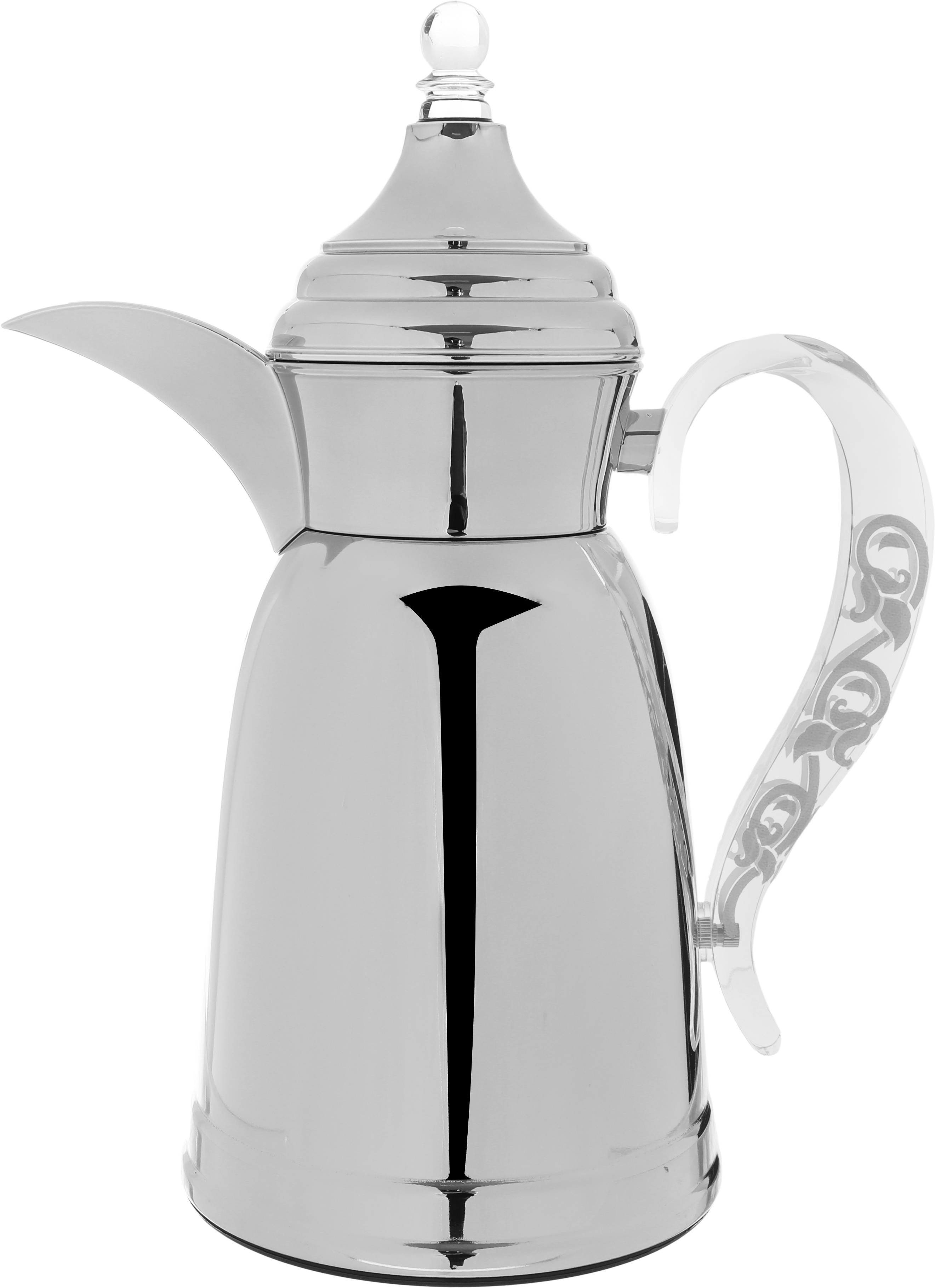 Al Saif Gallery Qamar thermos set, 1 liter, thermal glass inner container, steel outer shell - silver product image 7
