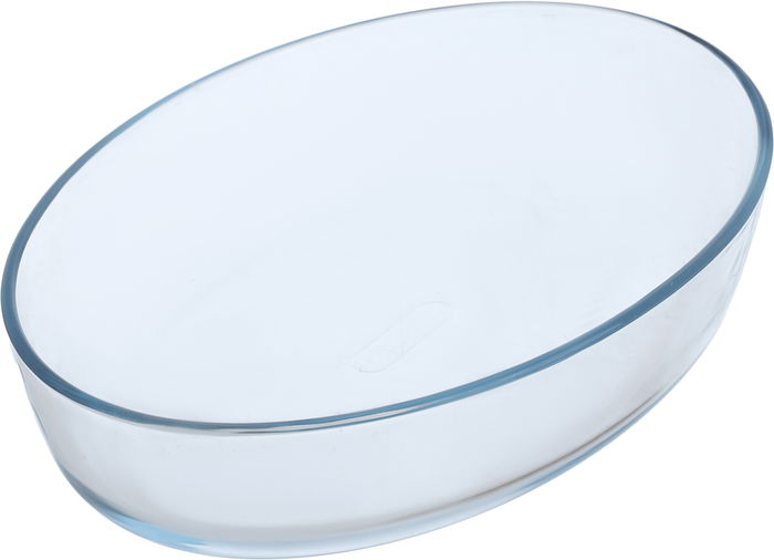 طقم صواني زجاج بايركس، قطعتين، مستطيل وبيضاوي - شفاف product image 2