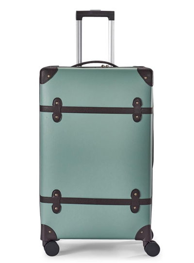 طقم شنط سفر جلد صناعي ليمرا، 2 مقاس، 4 عجلات، GL-9902 - اخضر فاتح product image 2
