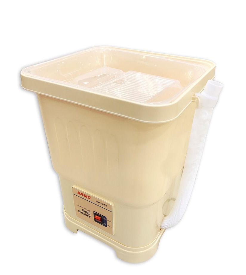 غسالة ملابس أطفال بيسك، 1.2 كجم، 20 لتر، BW-555KN - بيج product image 2