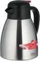 Regal Thermos, 1.2 Liter, Stainless Steel Inner Container, Stainless Steel/Plastic Outer Body, Push Button - Black/Silver product image 4