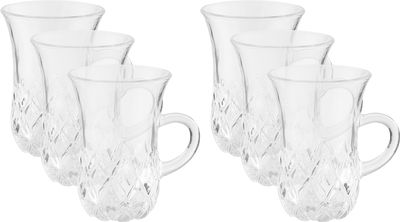 Al Saif Gallery Max Tea Bialat Set Glass, 6 Pieces, 236ml - Clear product image 1
