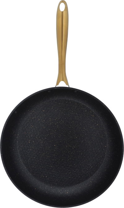 طاوة جرانيت روكي، 30سم، يد ذهبي - أسود product image 2