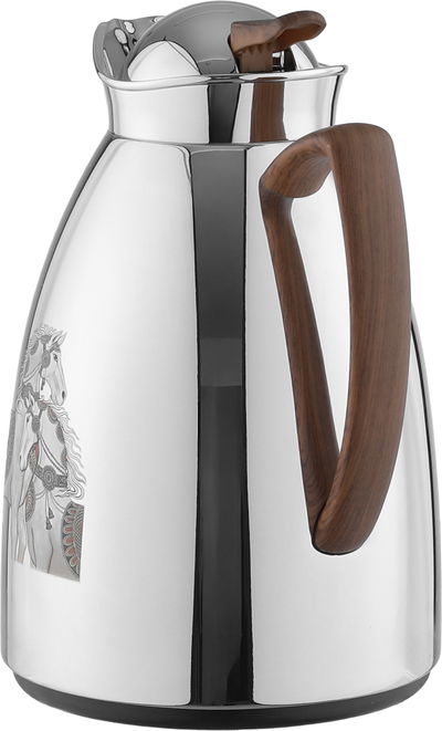 طقم ترامس السيف بلص، 1/1.7 لتر، قطعتين، خامة داخلية زجاج، يدخشبي - فضي product image 3