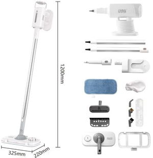 مكنسة سجاد عمودية ويننج ستار، 400 مل، 1500 واط، 5×1، 13 ملحق، ST-4609 - ابيض product image 2