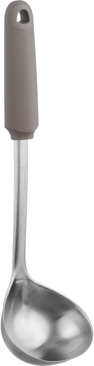 ملعقة غرف طعام ستانلس ستيل السيف غاليري، يد رمادي، 32x9 سم - فضي كابتشينو product image 2