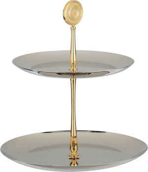 Al Saif Gallery Stated Presents Stainless Steel, 2-Tier - Silver Gold product image 2