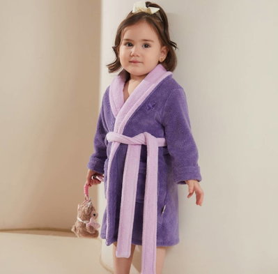 روب اطفال كورال فليس ريفي، 90×35 سم - بنفسجي product image 12