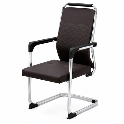 كرسي مكتب معدن وبلاستيك، 102×53×50 سم - بني product image 2