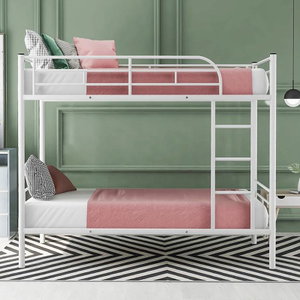 سرير هيكل حديد، 190×70×63 سم، 2 دور - أبيض product image 2