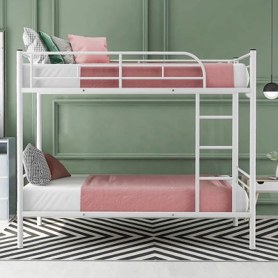 سرير هيكل حديد، 190×70×63 سم، 2 دور - أبيض product image 2
