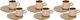 Al Saif Gallery Porcelain Coffee Cups And Saucers Set, 12 Pieces - Golden Brown product image 1
