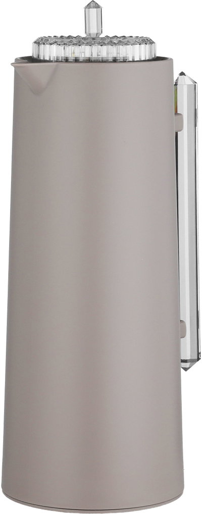Glory Lean Thermos, 1 Liter, Glass Inner Container, Pump, Transparent Handle - Cappuccino product image 4