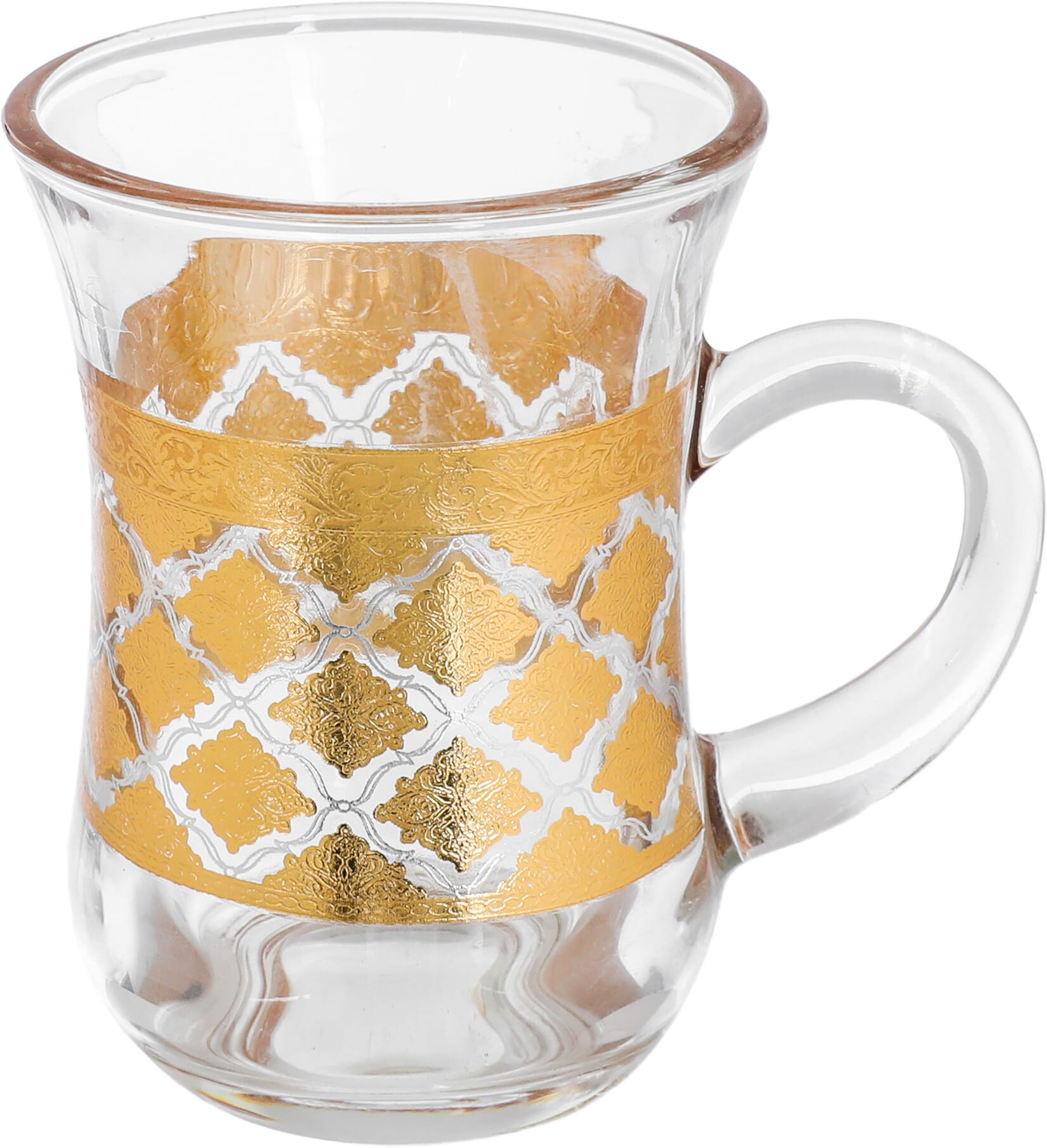 Max Glass Teapot Set, Gold Embossed, 6 Pieces - Clear product image 2