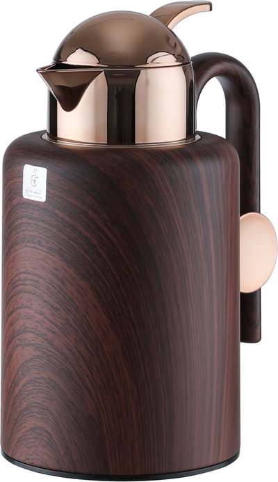Al Saif Gallery Ikram Thermos Set, 2 Pieces, 1/1.5 Liter, Interior Material: Glass - Dark Wooden product image 5