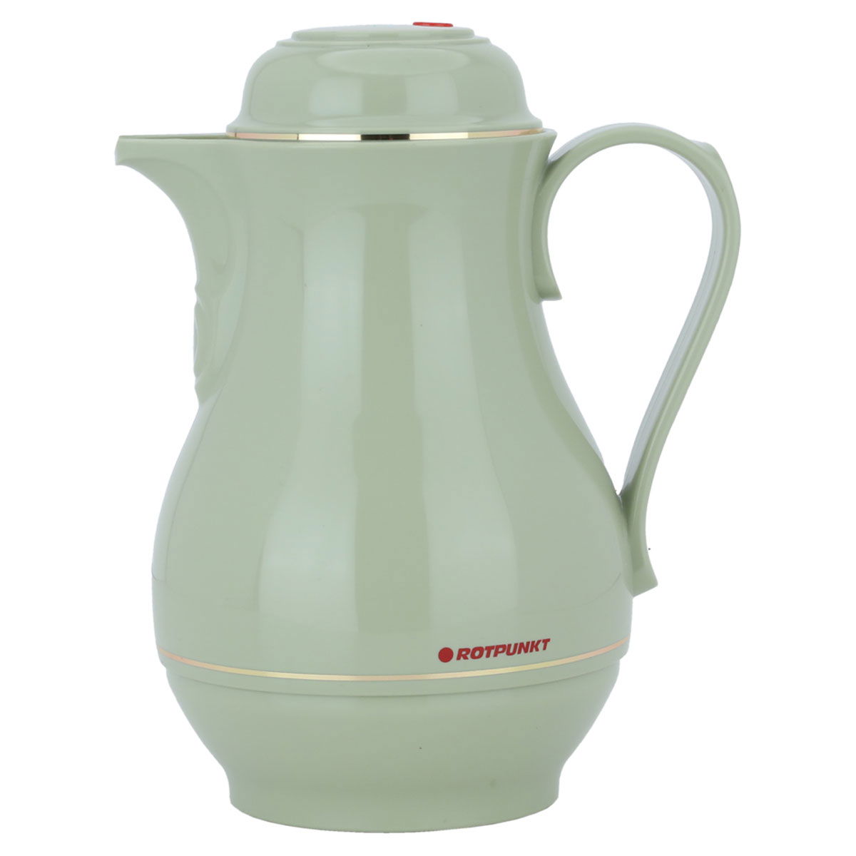 Rotpont glass thermos, 1.2 litres, plastic outer shell - green product image