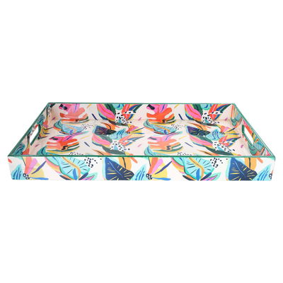 Al Saif Gallery plastic serving topper, 20 x 12 x 2 cm, rectangular, green-coloured product image 1