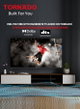 تلفزيون سمارت بدون اطار تورنيدو، 50 بوصة، 4K، UHD، نظام جوجل، 50UA3400E - اسود product image 5
