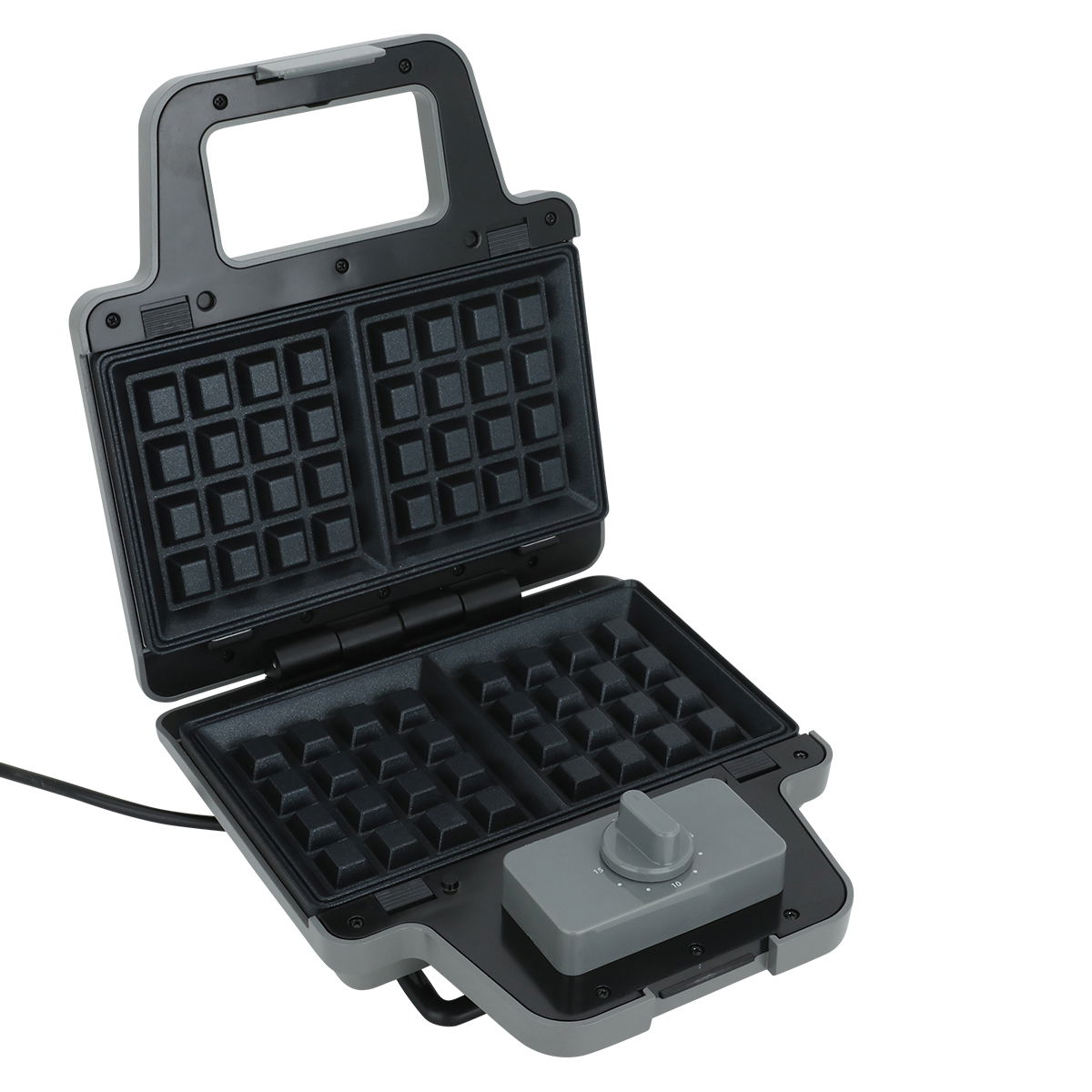 Edison Sandwich And Waffle Maker, 800 Watt, 2×1 - Dark Grey product image 4